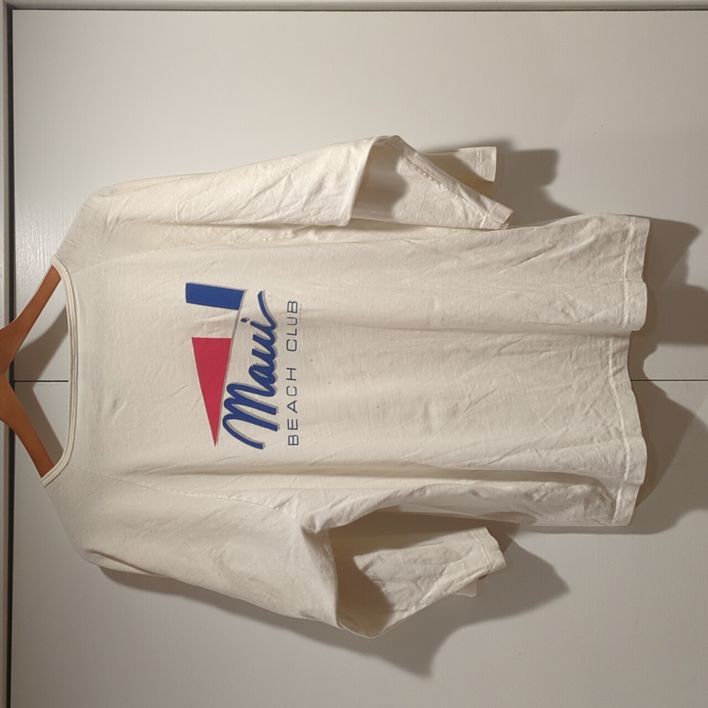 Crazy Shirts Hawaii Maui Beach Club Single Stitch 80s Vintage